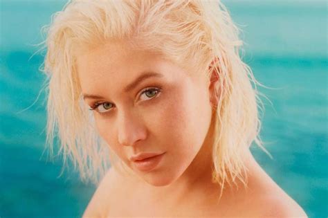 christina aguilera nude tits|Christina Aguilera posts topless photo to mark Stripped turning 21